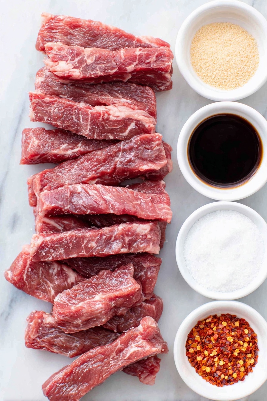 Homemade Smoked Beef Jerky Recipe - Ingredients