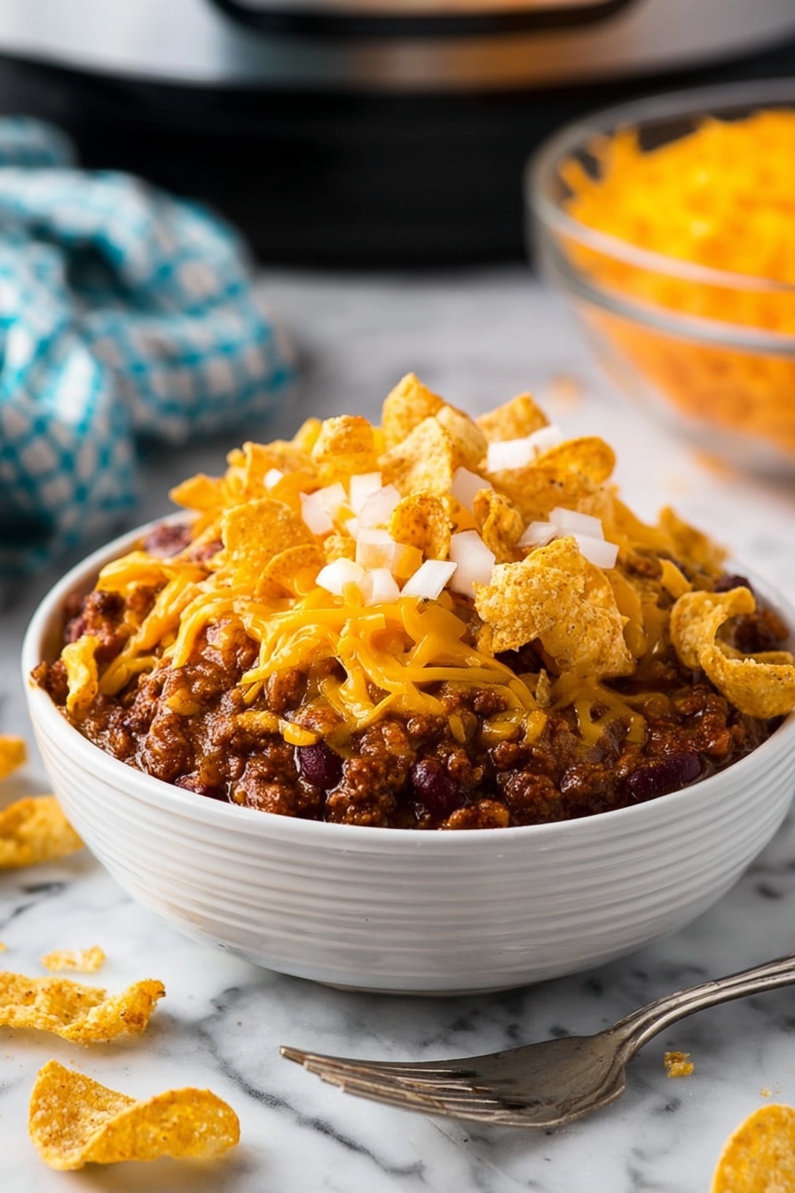 Chili Cheese Casserole Recipe - Serving