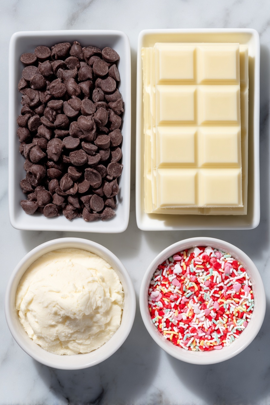 Valentine’s Day Chocolate Bark Recipe - Ingredients