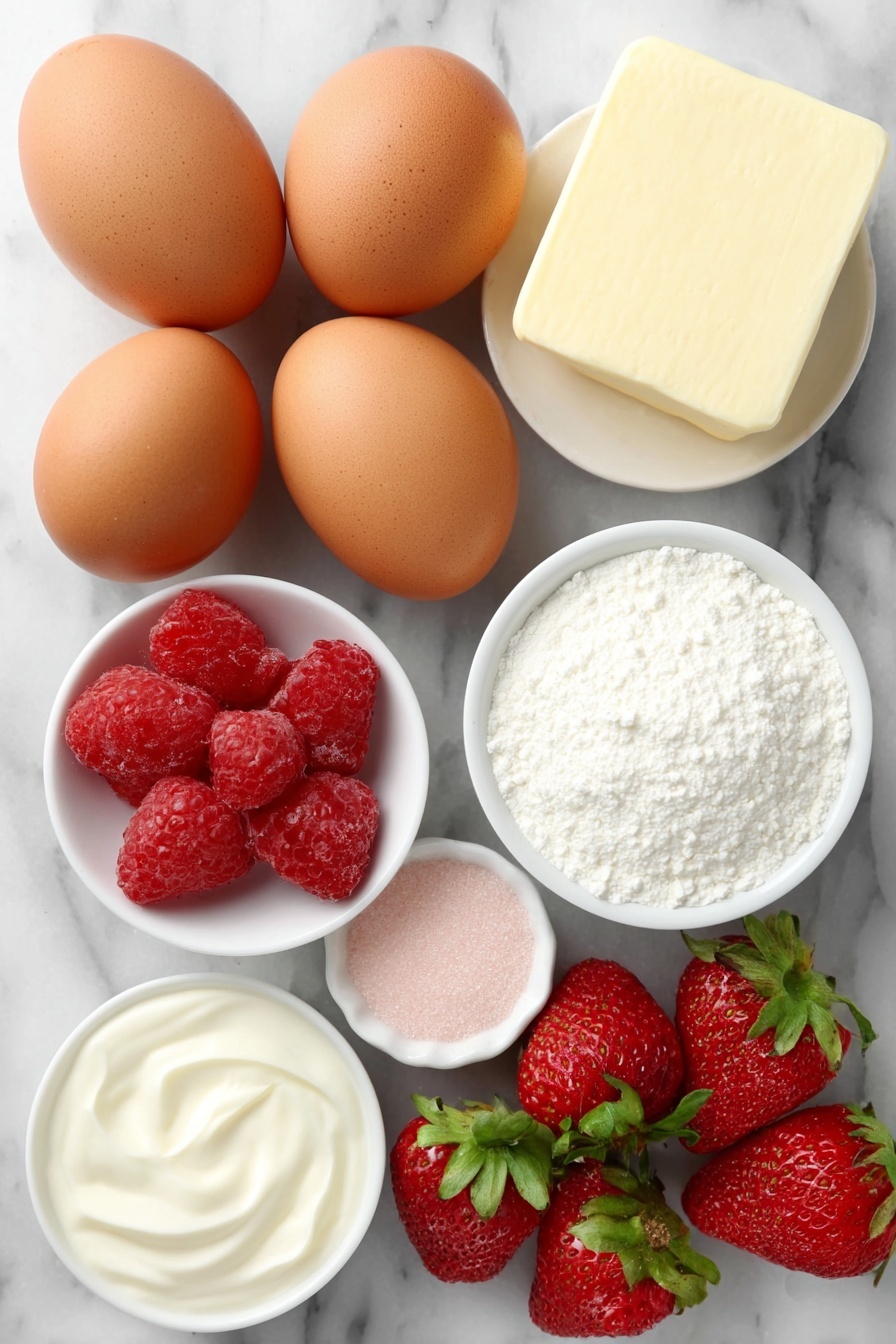 Strawberry Lemonade Poke Cake Recipe - Ingredients