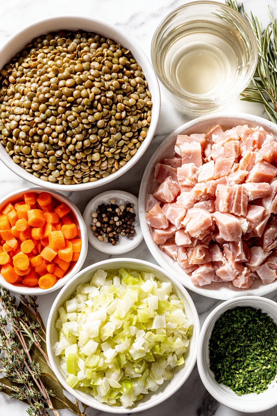 Slow Cooker Split Pea Soup with Ham Recipe - Ingredients