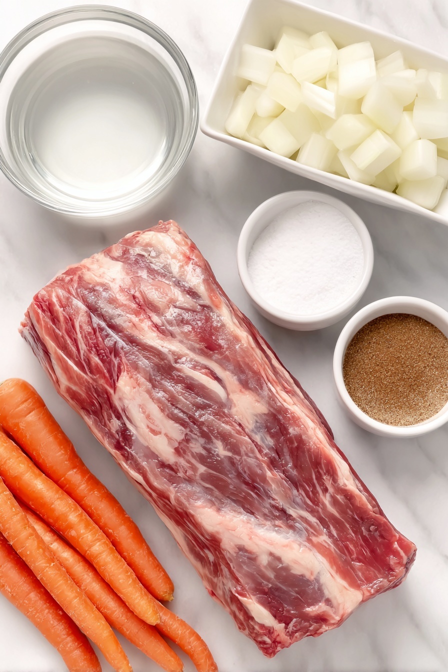 Slow Cooker 3-Packett Pot Roast Recipe - Ingredients