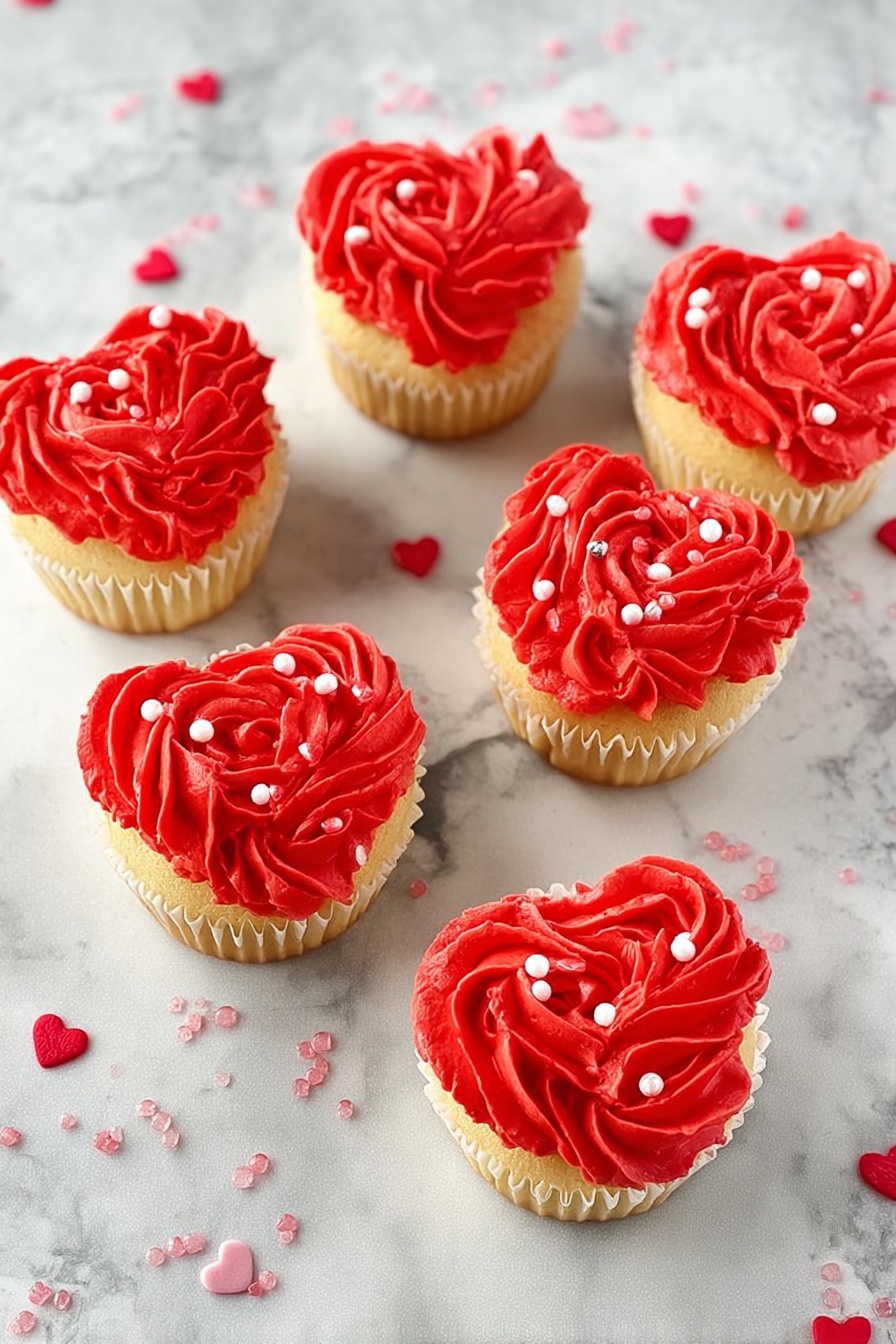 Heart-Shaped Cupcake Recipe - Recipe Step