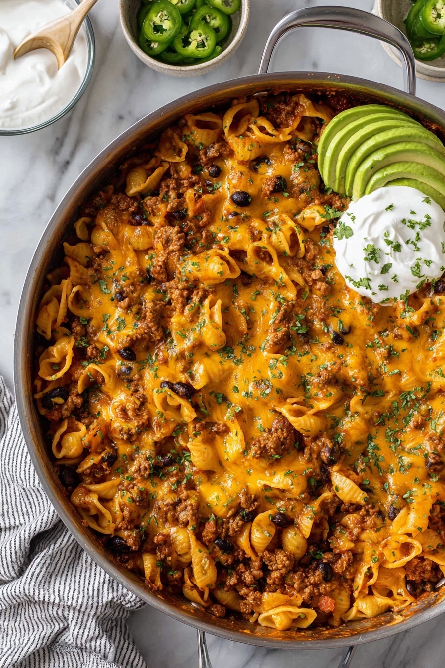 Taco Pasta Skillet with Ground Chicken Recipe - Recipe Step