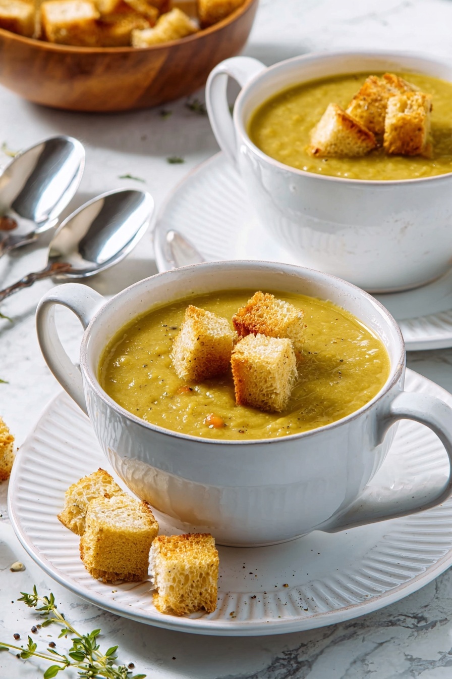 Slow Cooker Split Pea Soup with Ham Recipe - Serving