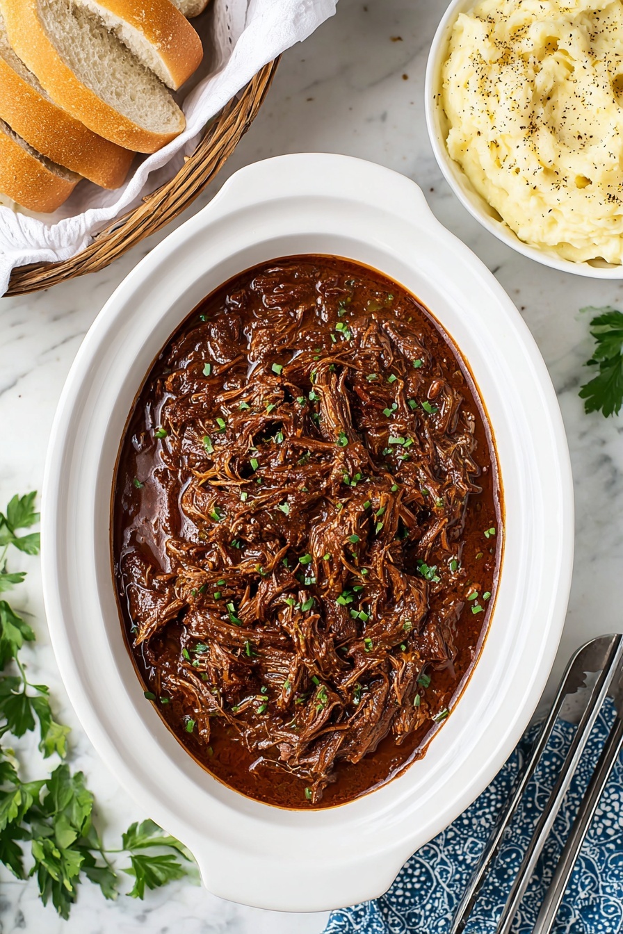 Slow Cooker Roast Beef Sandwiches Recipe - Recipe Step