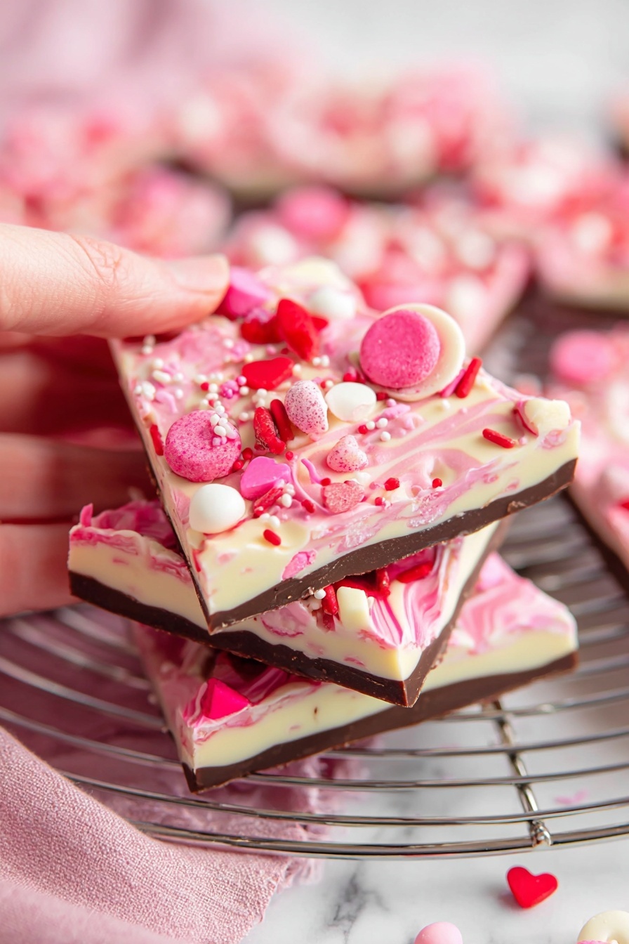 Valentine’s Day Chocolate Bark Recipe - Serving