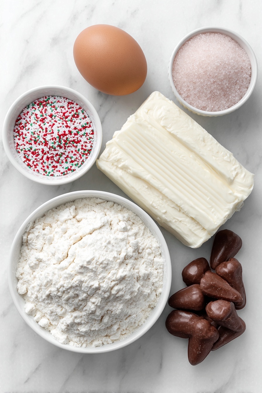 Strawberry Kiss Cookies with Funfetti Dough Recipe - Ingredients