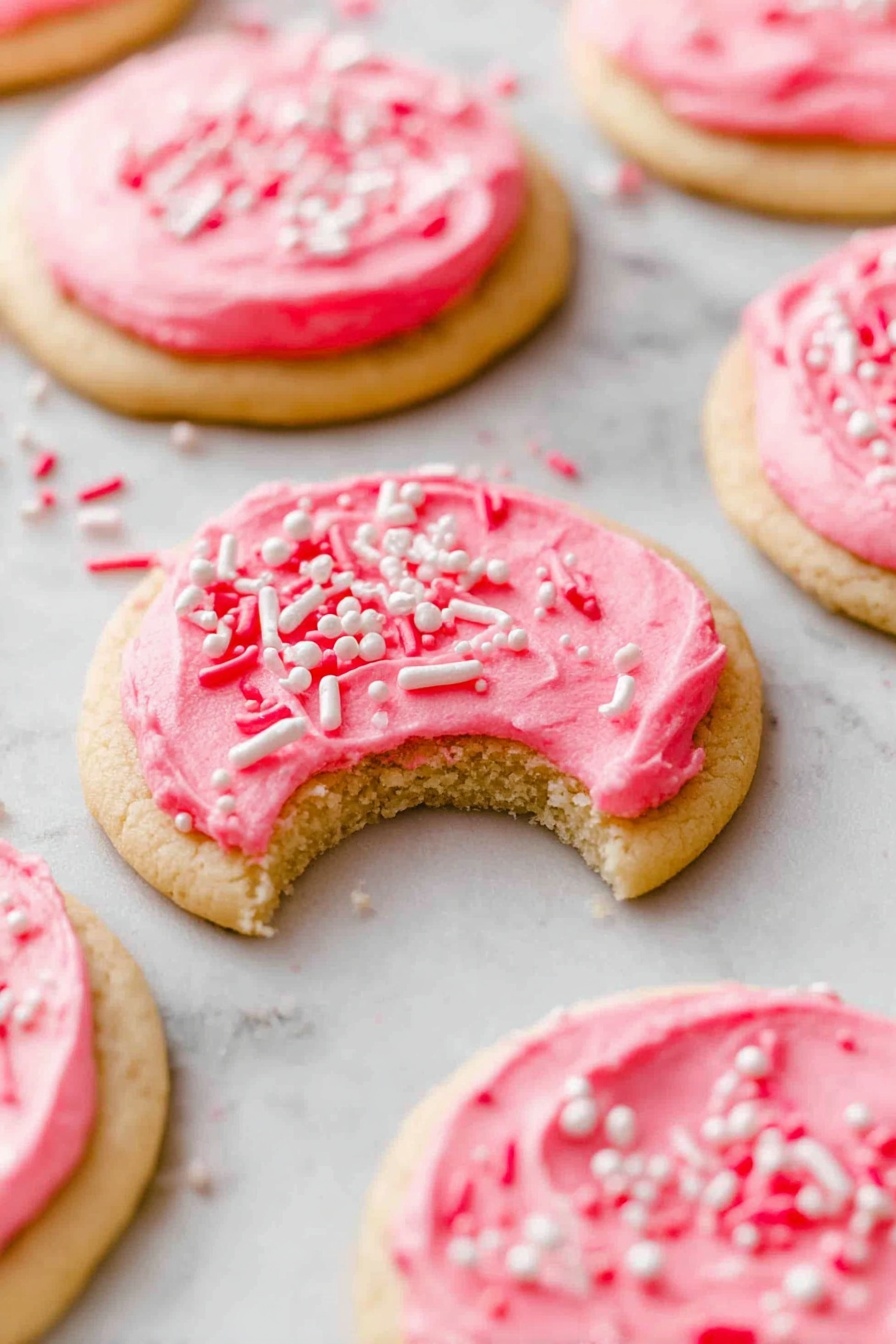 Homemade Lofthouse Cookies with Colorful Frosting Recipe - Serving