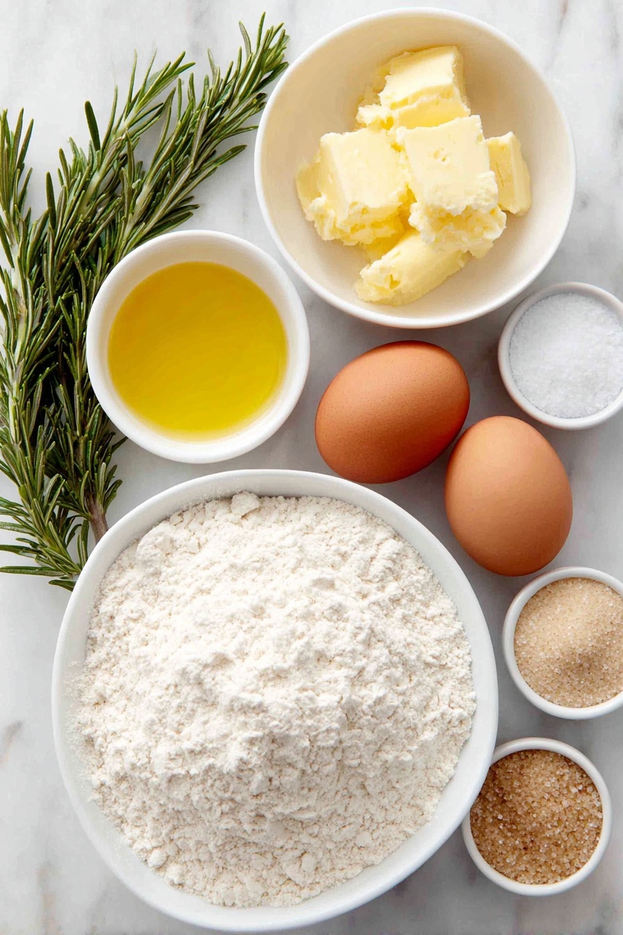 Heart-Shaped Rosemary Pretzels Recipe - Ingredients
