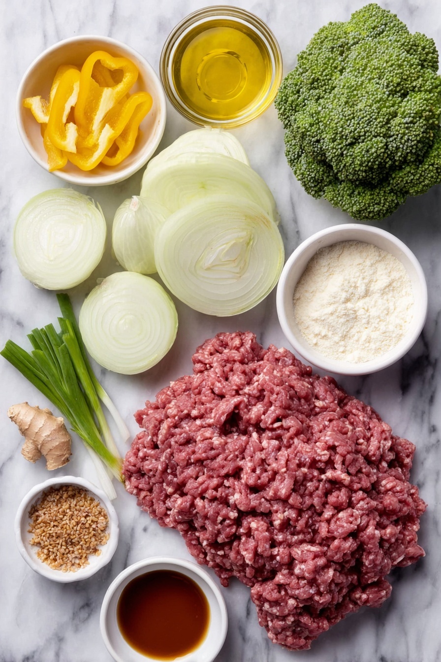 Ground Beef Stir Fry Recipe - Ingredients