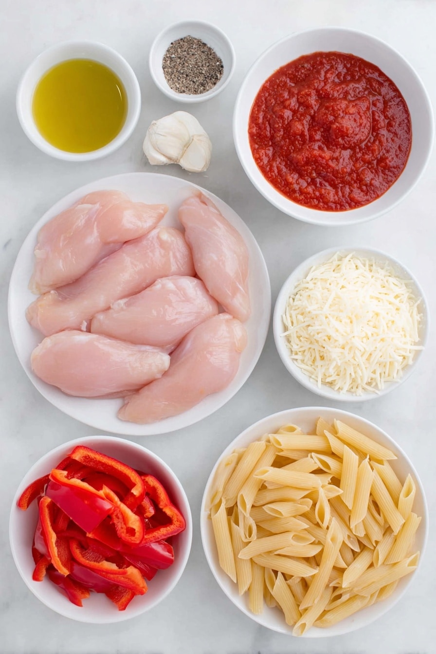 15 Minute Chicken Pasta Recipe - Ingredients
