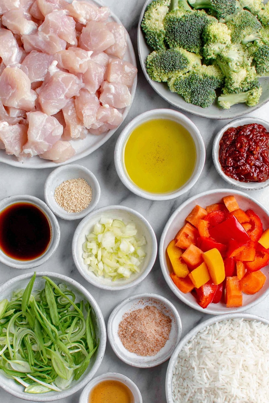 Spicy Chinese Hunan Chicken Stir Fry Recipe - Ingredients