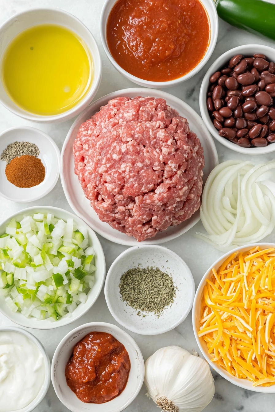 Taco Pasta Skillet with Ground Chicken Recipe - Ingredients