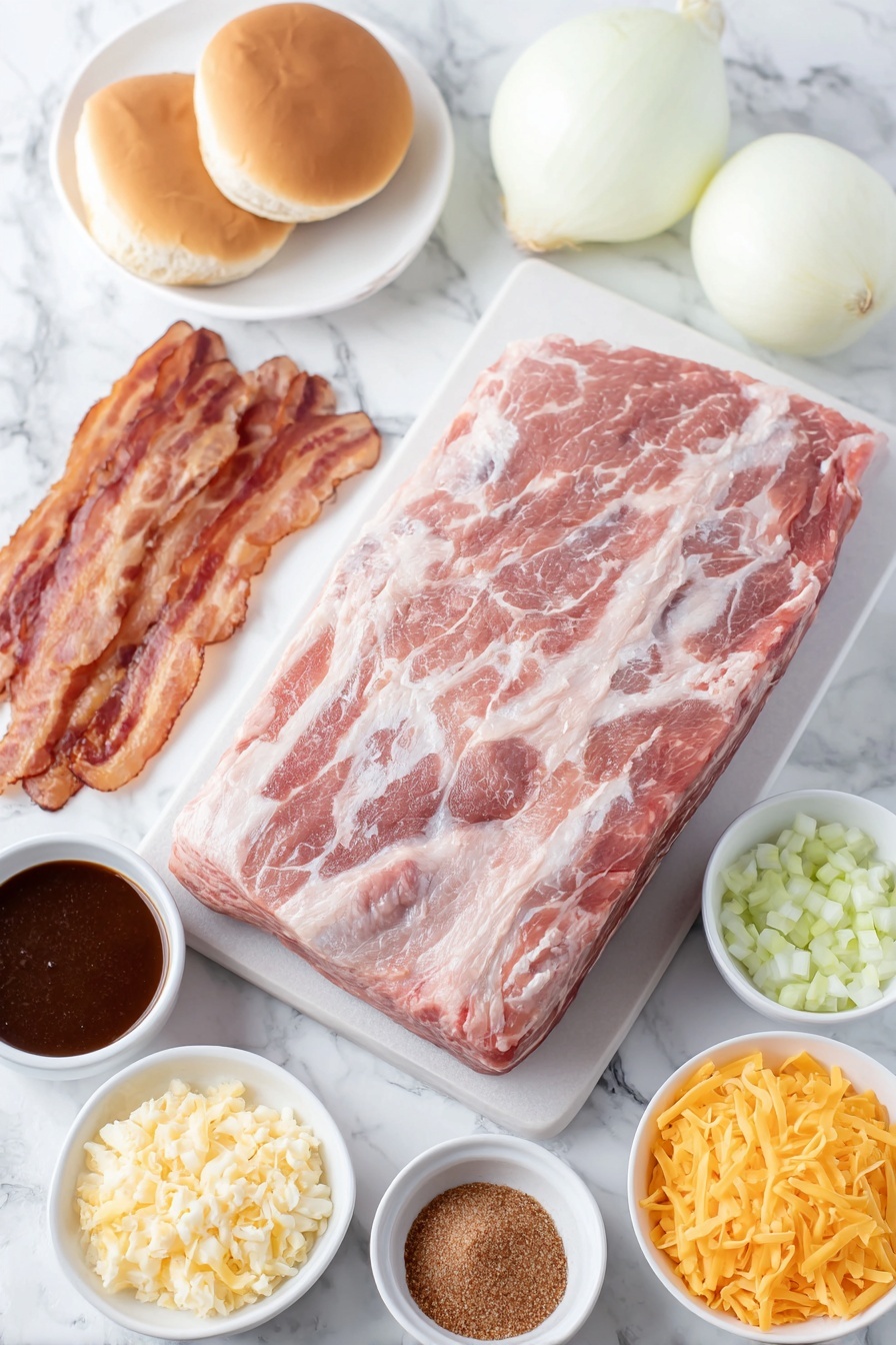 Slow Cooker Cowboy Beef Sandwiches Recipe - Ingredients