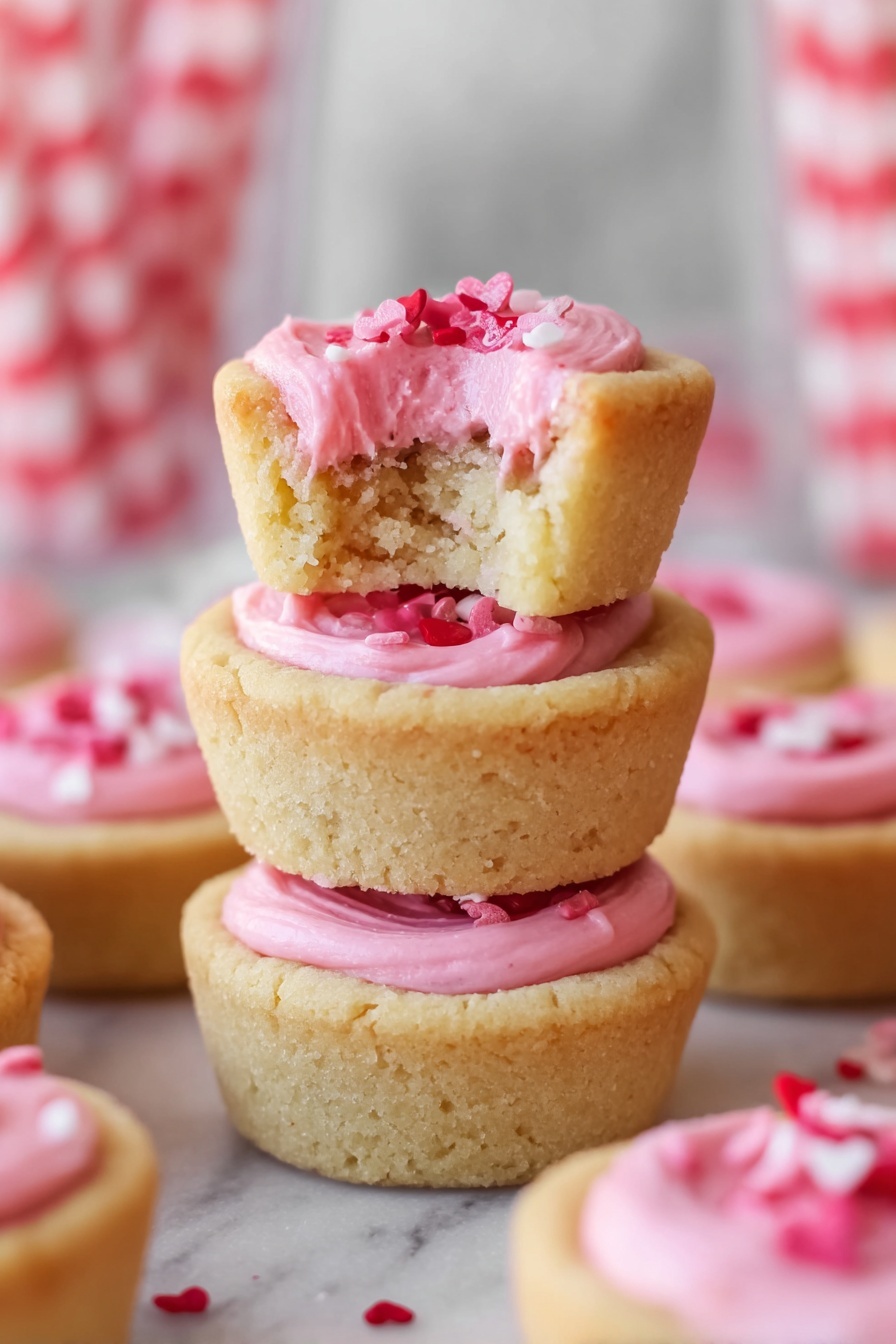 Sweet Cookie Cups with Buttercream Frosting Recipe - Serving