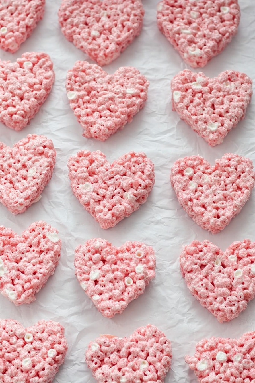 Strawberry Rice Krispie Treat Hearts Recipe - Recipe Step