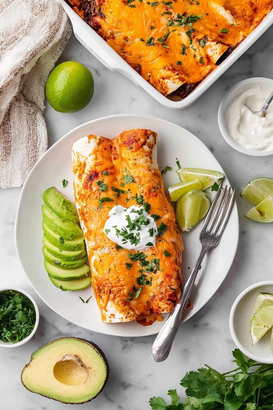 Vegetarian Enchiladas with Black Beans and Corn Recipe - Serving
