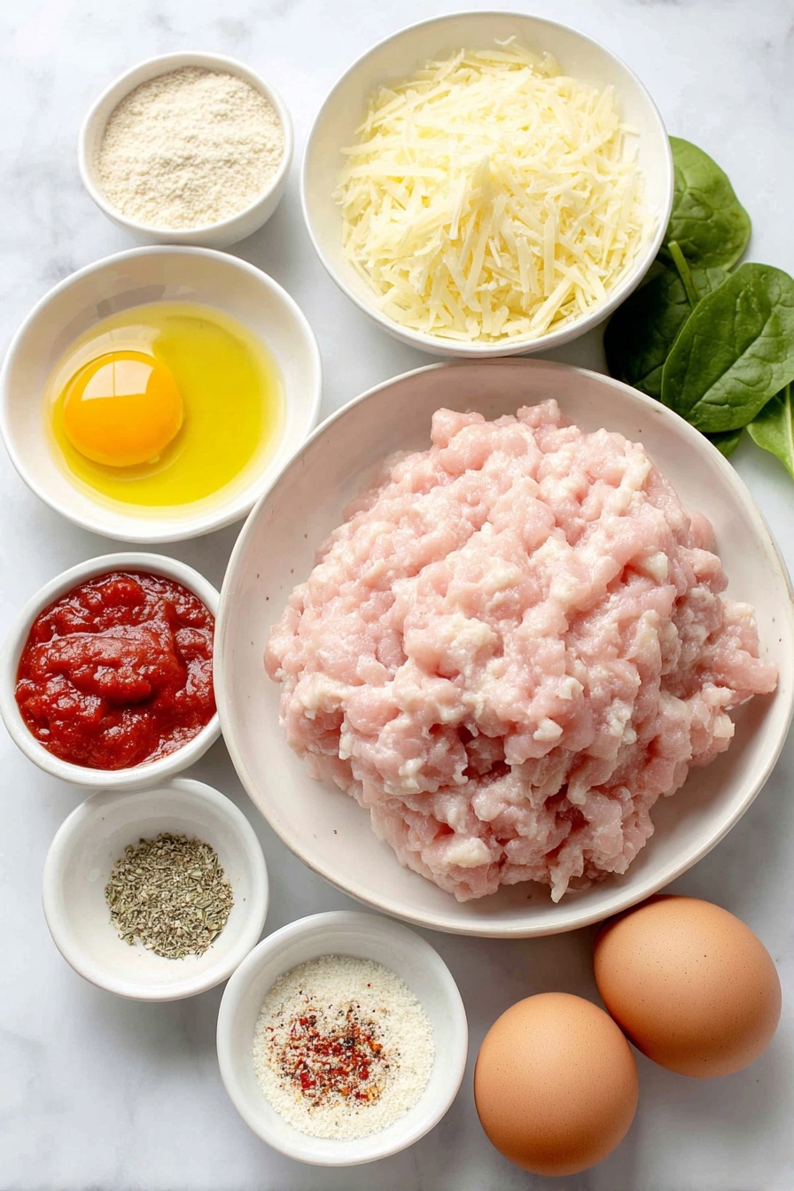 Italian Chicken Meatballs Recipe - Ingredients